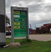 Preço do litro da gasolina comum em Porto Calvo aumenta para R$ 6,60