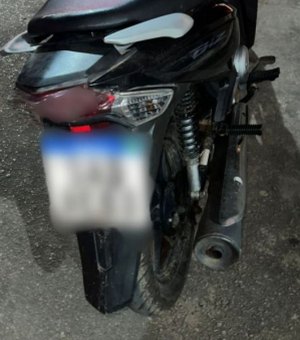 Moto furtada é recuperada pela polícia minutos após o crime