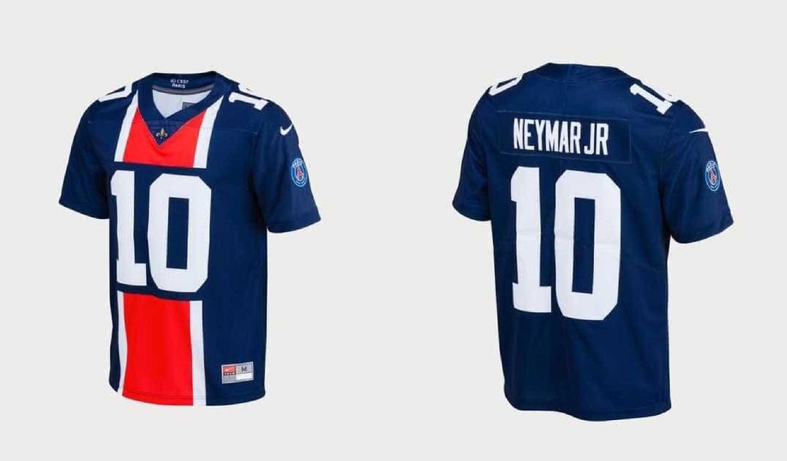 Super Bowl? PSG lança camisa de futebol americano para Neymar