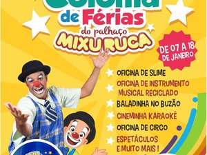 Colônia de férias do palhaço Mixuruca é uma ótima opção para a criançada em Arapiraca