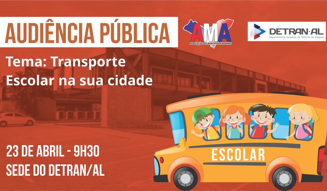 Audiência pública debate transporte escolar, em Maceió