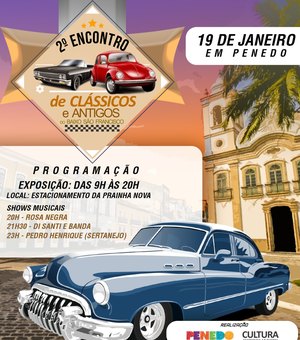 2º encontro de automóveis clássicos e antigos será realizado em Penedo