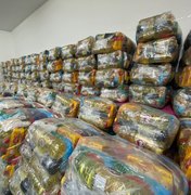 Mais de 5 mil cestas básicas são entregues em Matriz de Camaragibe para vítimas de chuvas