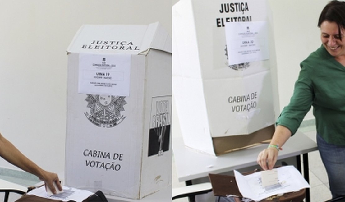 Candidatas ao cargo de reitor da Ufal votam durante o dia