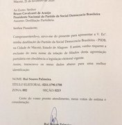 PSDB se pronuncia sobre notícia da saída de Rui Palmeira do partido
