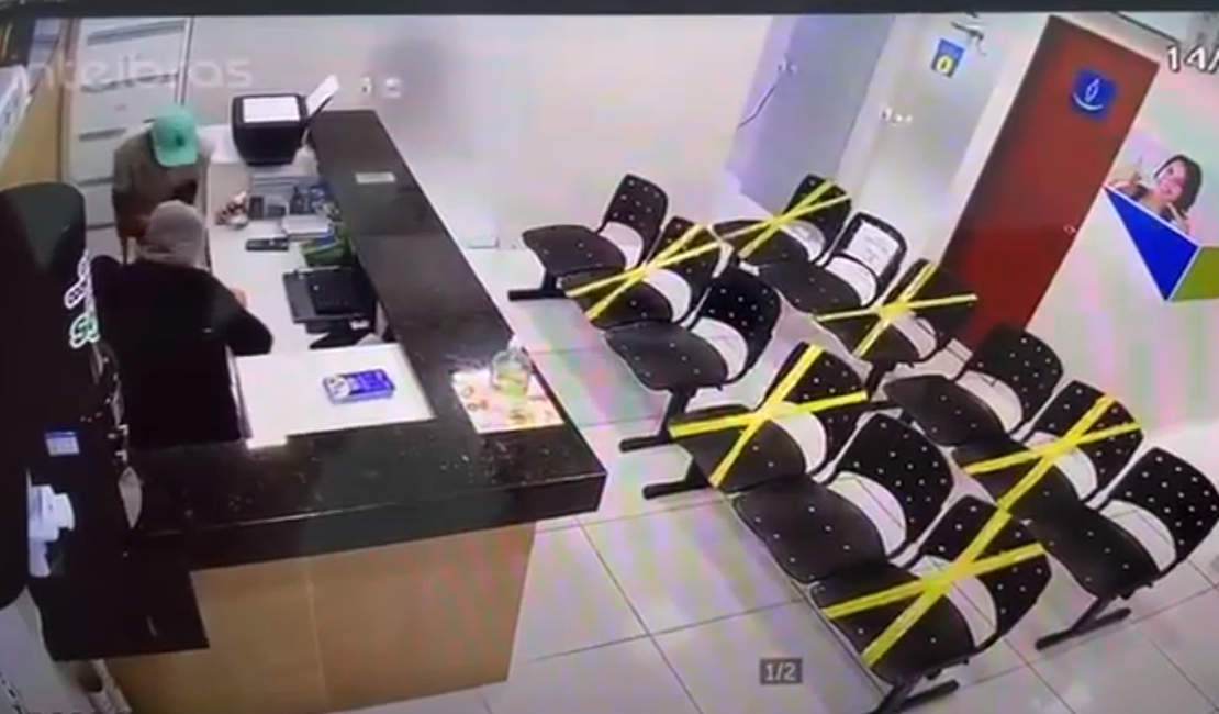 [Vídeo] Câmeras de videomonitoramento flagram assalto a clínica odontológica