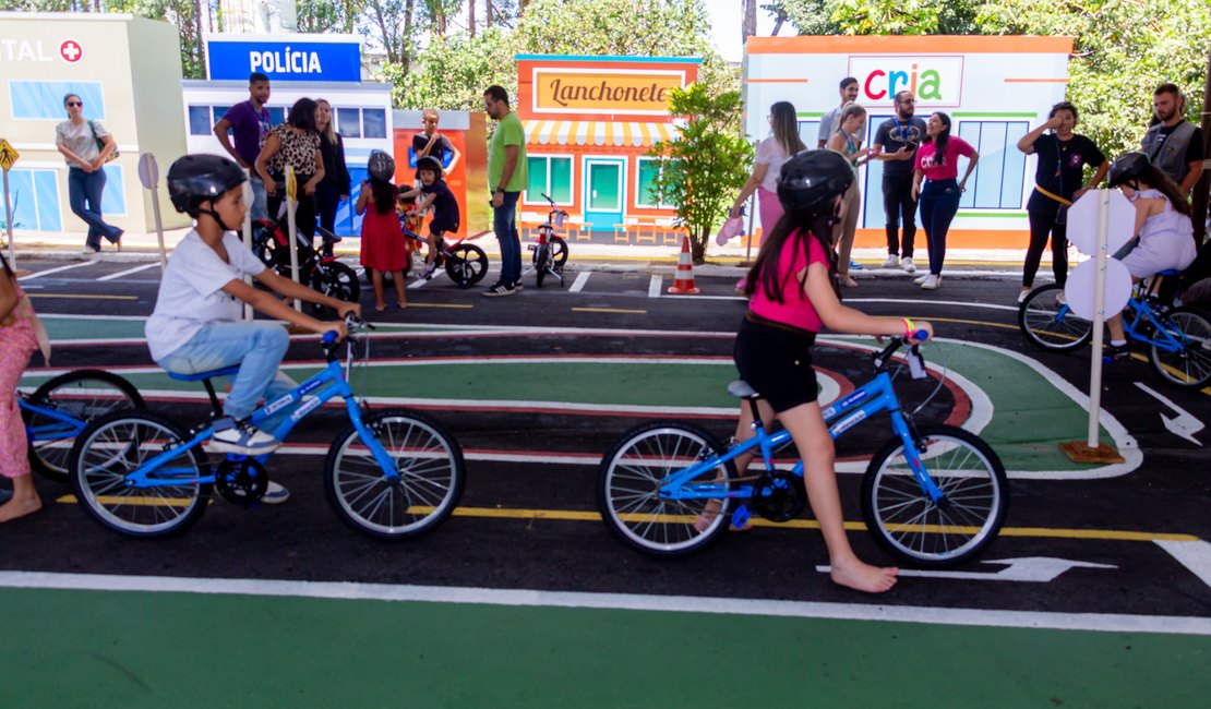 Arena Detranzinho é inaugurada para conscientizar e educar crianças para o trânsito