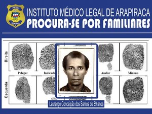 IML de Arapiraca procura familiares de vítima de morte clínica em Penedo