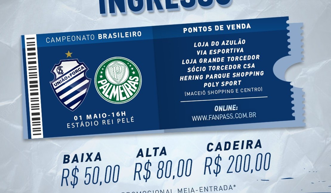 CSA anuncia preço de ingressos para o primeiro jogo em casa na Série A