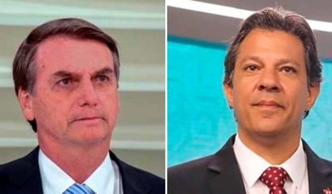 Datafolha: Bolsonaro tem 56% dos votos válidos e Haddad, 44%