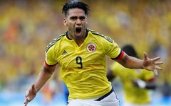 Falcão Garcia comemora gol da Colômbia