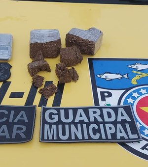 Polícia Militar apreende drogas com suspeitos pelo crime de tráfico em Teotônio VIlela