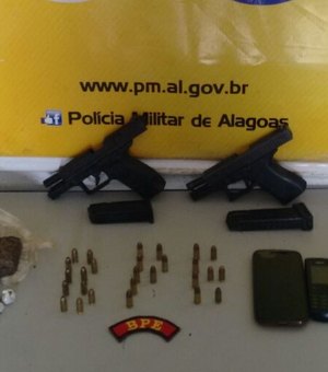 Polícia prende seis suspeitos e apreende armas de fogo na Grota do Sossego