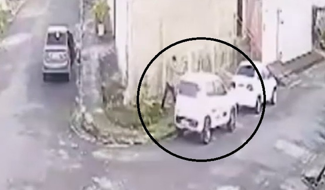 Câmeras de segurança flagram assassinato de taxista no Petrópolis