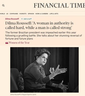 Dilma é listada entre as ?mulheres do ano? pelo jornal ?Financial Times?