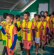 Crianças disputam o 1° Torneio de Futsal de Girau do Ponciano