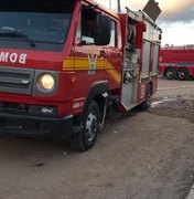 Bombeiros registram princípio de incêndio em Paripueira