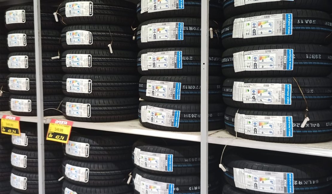Preço médio dos pneus supera os R$500 em Maceió