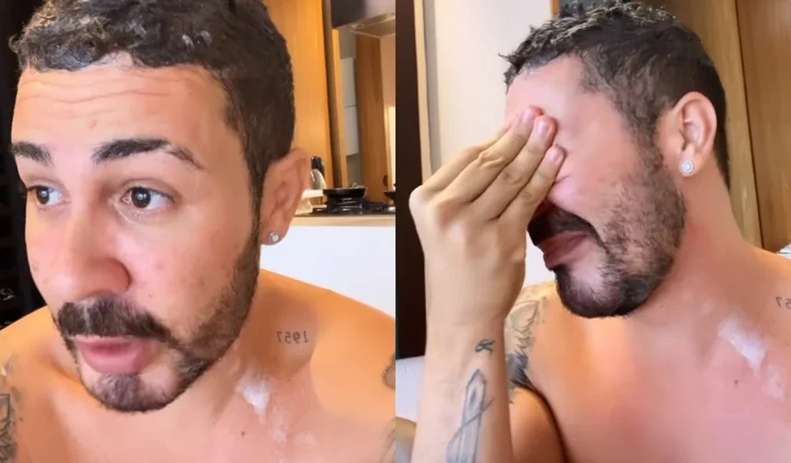 Carlinhos Maia vaza nude durante vídeo: 'Tô morto de vergonha'