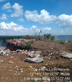 Batalhão Ambiental registra crime por descarte irregular em lixão de Penedo