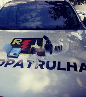 Polícia apreende arma de maconha em residência no São Jorge 