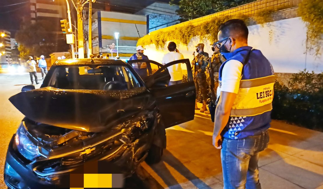 Operação Lei Seca flagra prende três condutores embriagados em Maceió