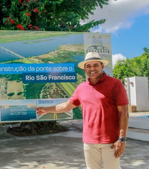 Canteiro de obras para construção da ponte Penedo-Neópolis é instalado em Alagoas
