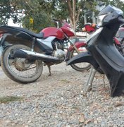 Duas motos foram encontradas na zona rural do município de Lagoa da Canoa