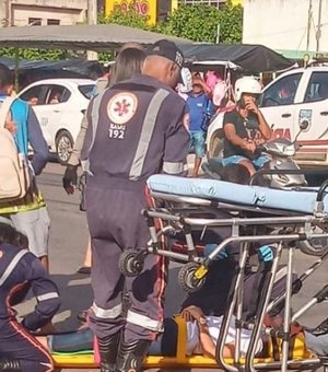 Duas pessoas ficam feridas em acidente de moto, em Delmiro Gouveia