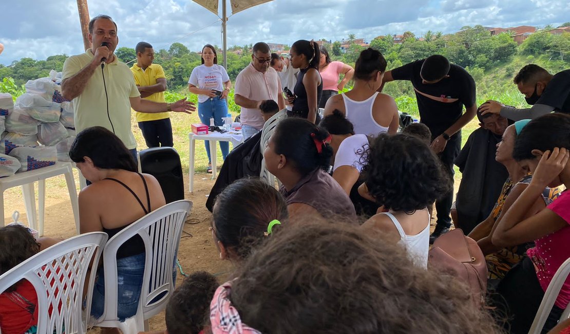 Ação social beneficia mães do Conjunto Bela Vista no Benedito Bentes, em Maceió