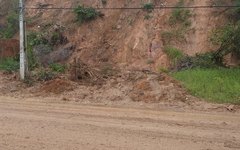 Barreira deslizou em Barra Grande