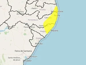 Inmet emite alerta de acumulado de chuvas para Maceió e outras 48 cidades do estado
