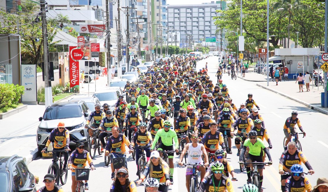 BPTran/AL promove passeio ciclístico alusivo à Semana Nacional do Trânsito