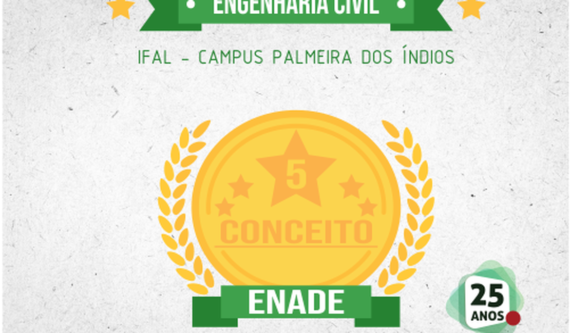 Curso de Engenharia Civil alcança conceito 5 em avaliação do MEC