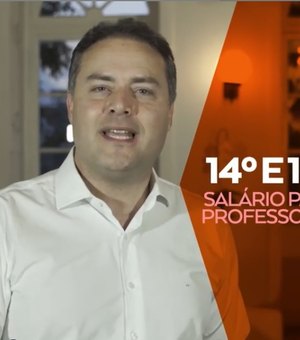 Renan Filho garante 14º e 15º salário para professores da rede pública