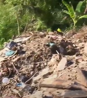 Região de mata em Rio Largo é usada como lixão clandestino