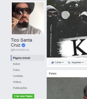 Grupo de hackers invade página oficial do cantor Tico Santa Cruz