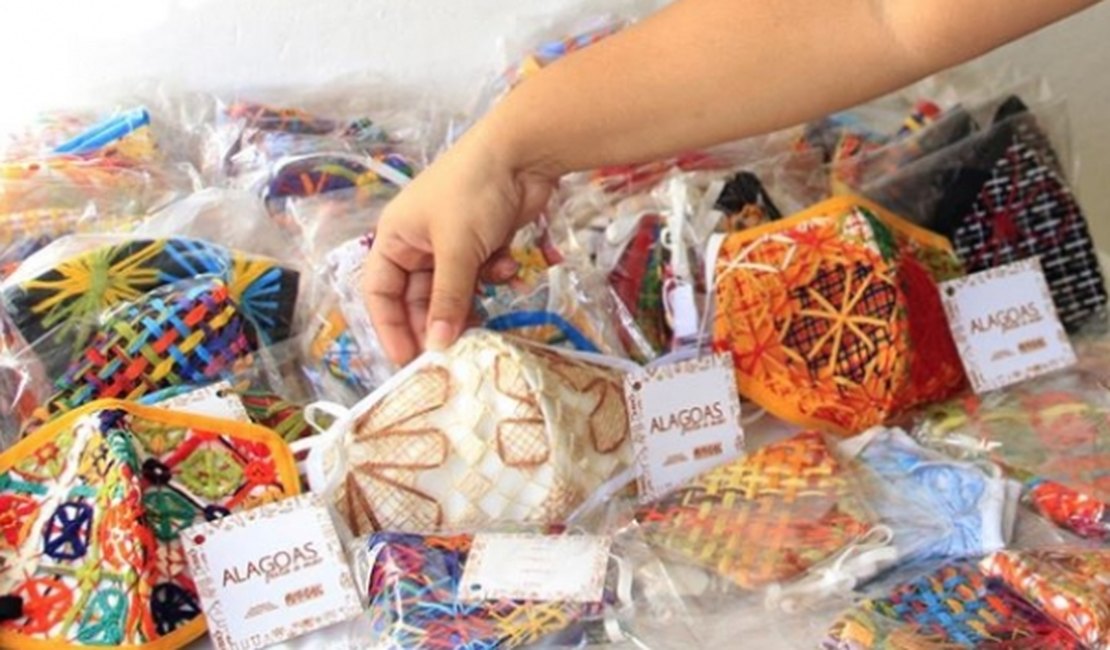 Artesãos de Alagoas ganham espaço para venda de máscaras artesanais