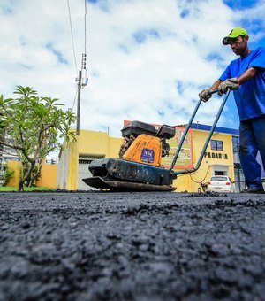 Prefeitura já utilizou 6,6 mil toneladas de asfalto na recuperação de vias