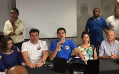 Entrevista coletiva do candidato Rui Palmeira, reeleito em Maceió