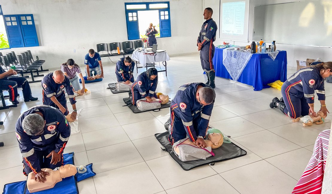 Socorristas da Base Descentralizada do Samu de Viçosa recebem treinamento em suporte à vida