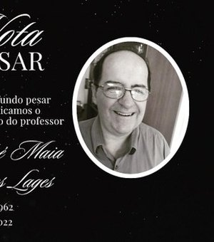 Ufal lamenta a morte do professor André Lages, do curso de economia