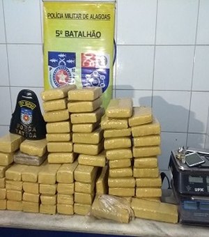 Polícia apreende mais de 50 quilos de maconha no Antares