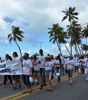 Sesau realiza caminhada da campanha Janeiro Branco na Orla de Maceió
