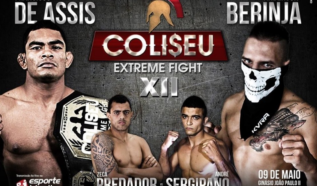 Coliseu 12 terá disputa de cinturão, atletas da casa e finais do Gladiador