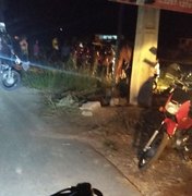 Acidente de moto deixa duas pessoas feridas em Japaratinga