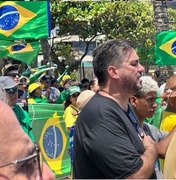 Leonardo Dias participa de ato contra indicação de Flávio Dino, em Maceió