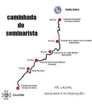 Jornalista vai percorrer os 25 quilômetros da Caminhada do Seminarista