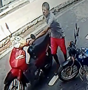 Vídeo mostra suspeito que furtou moto no Agreste