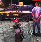 PRF prende homem e recupera motocicleta roubada na BR-104